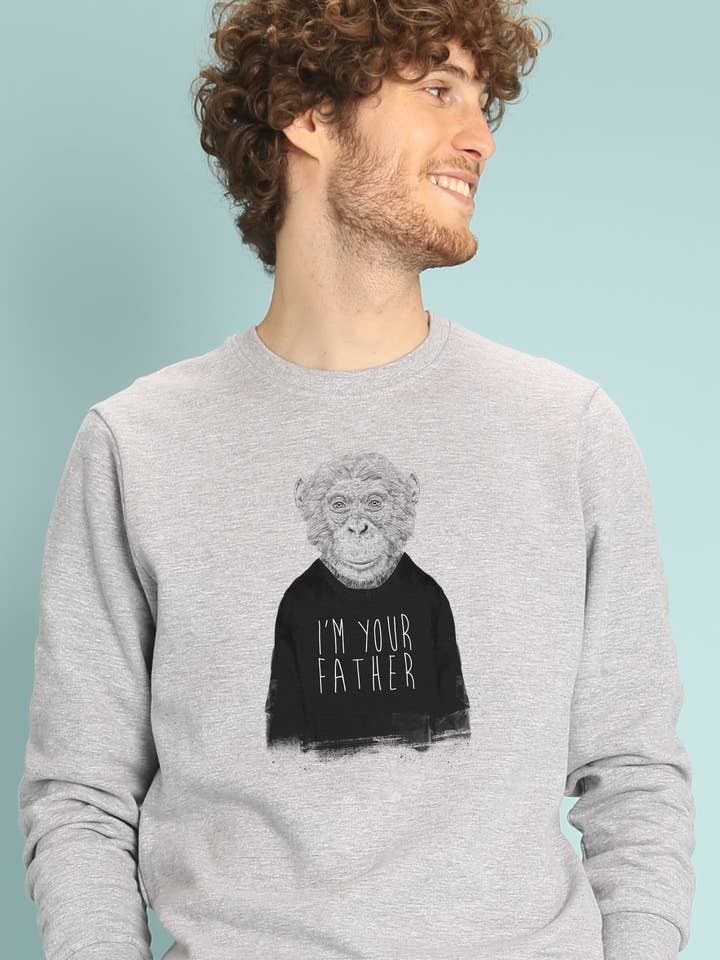 SWEAT GRIS CHINE HOMME I M YOUR FATHER pour la vente par Wooop