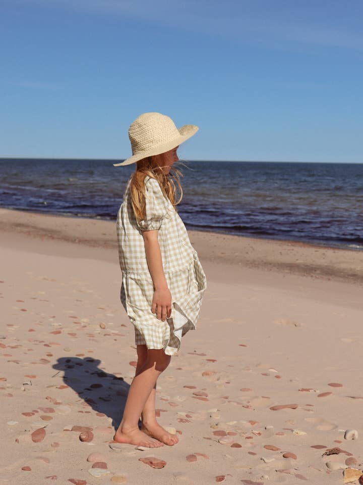 Almond Bud - Wholesale Dress - Kids - The Honey Gingham Toddler Dress w/ Matching BLOOMERSÂ