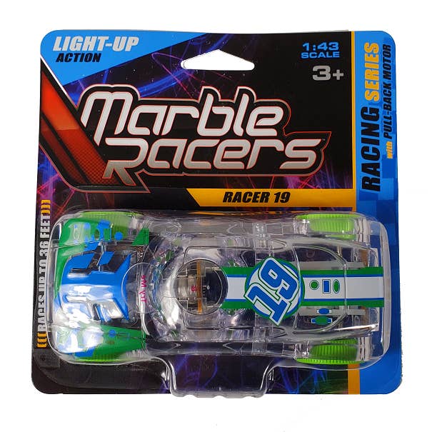 SD Toyz – wholesale Toy car/truck – Child – Light Up, Flashing Pull-Back Marble Racers - Racing Series
