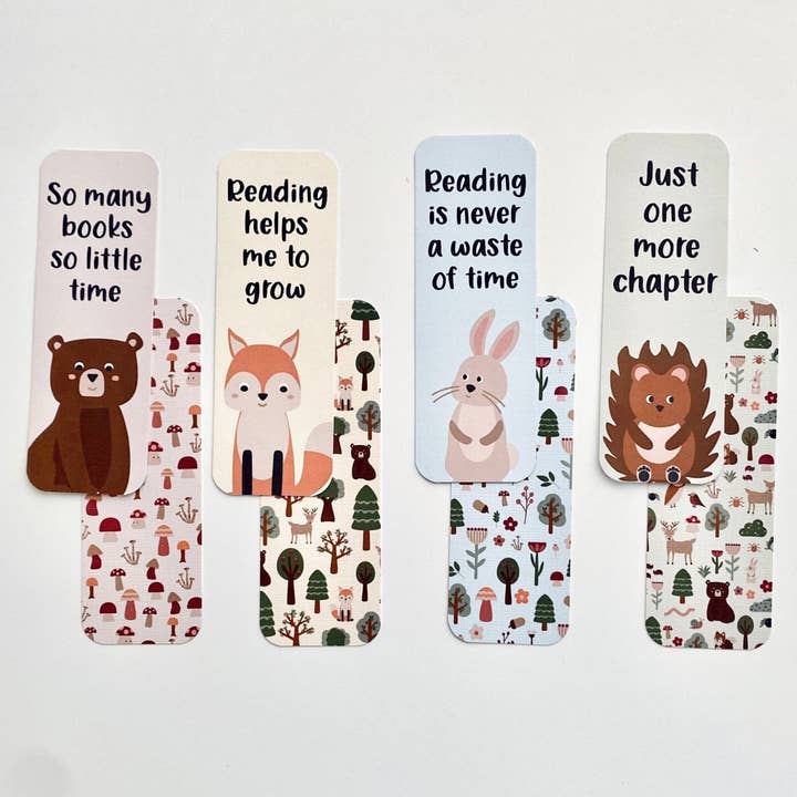 Woodland Themed Bookmarks for wholesale by Dolly and Fred Designs