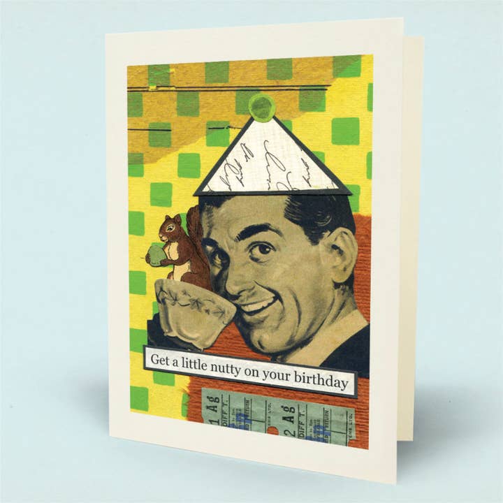 Nutty Birthday Card for wholesale by Mina Lee Studio