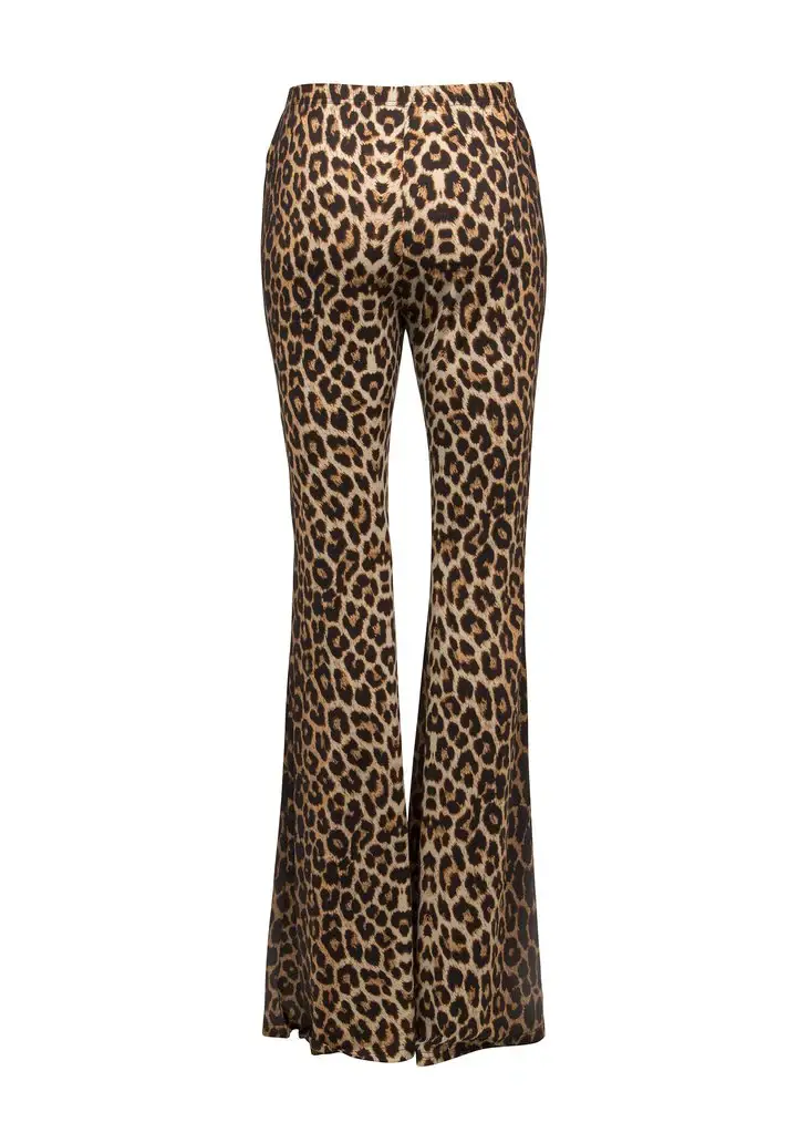 Pretty Attitude Clothing – wholesale Pants – Women's – Leopard Animal Print Bell Bottoms Cheetah Palazzo Flare Pant2