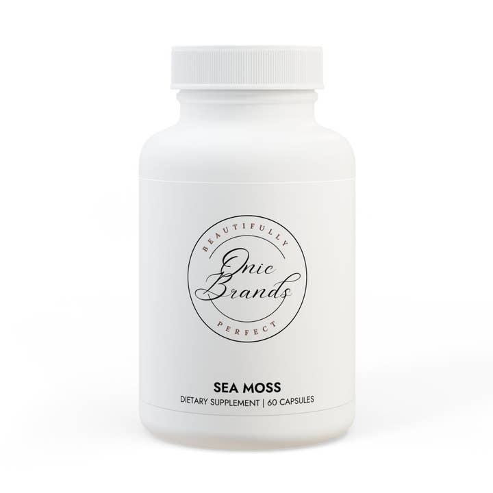 White bottle cap Sea Moss Supplement (60 Capsules) for wholesale on Faire0