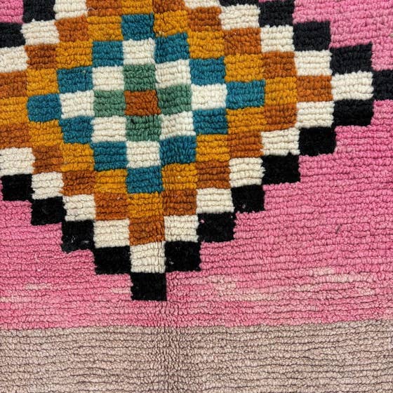 BohoVibeCraft - Wholesale Area Rug - Pink-moroccan-hand-made-wool-rug-Large Moroccan Rug7