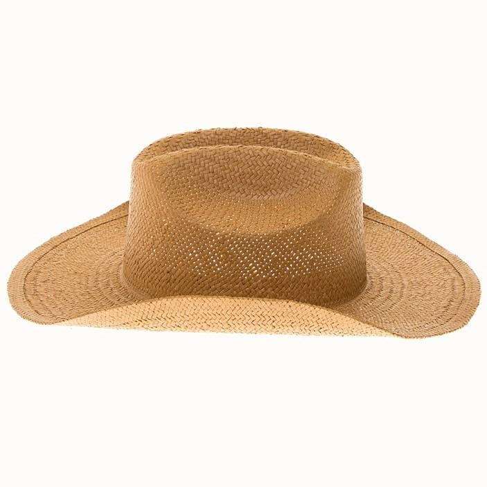 Olive & Pique - Wholesale Cowboy Hat - Women's - Handmade Western Smooth Toyo Straw Cowboy Hat, Adjustable