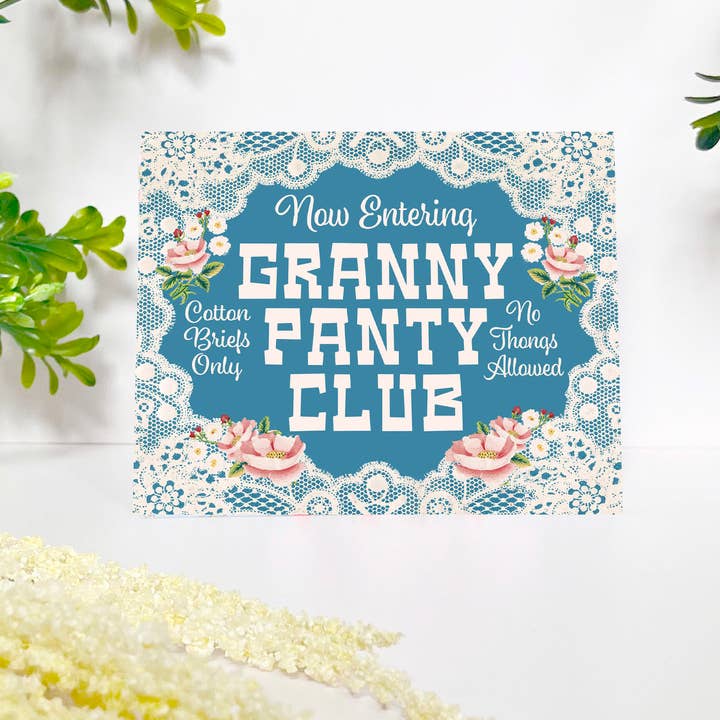 The Coin Laundry – postal de amizade por atacado – Granny Panty Club - Cartão de Amizade de Aniversário Diverso Nova Mãe1