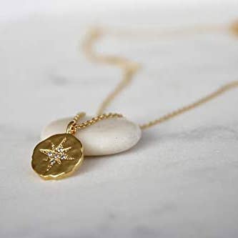 A Charmed Impression – wholesale Pendant/charm necklace – 21st Birthday Gift • Gold Necklace for Her • Diamond Starburst Necklace • 21 Years Old • Milestone Celebration Jewelry • Gifts Ideas for Soul Sister, Best Friend or Daughter