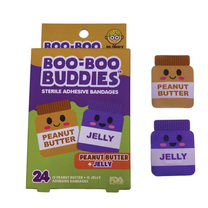 Boo Boo Buddies - Wholesale Bandaids/Bandages - 36 BOX PDQ DISPLAY - Each Box - 24 Pack | Fun, Waterproof, 10