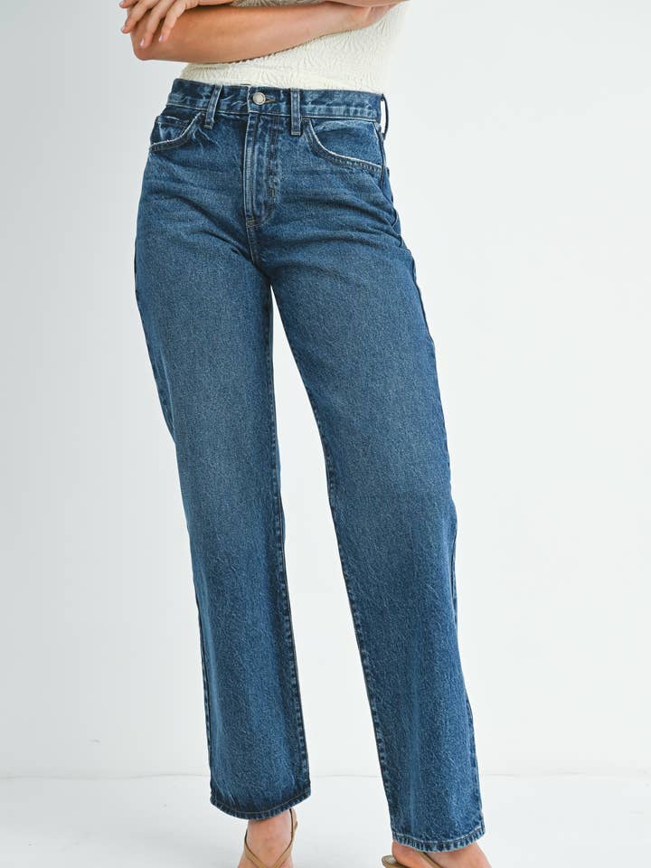 BP446N - DK - Relaxed Straight for wholesale by JUST BLACK DENIM