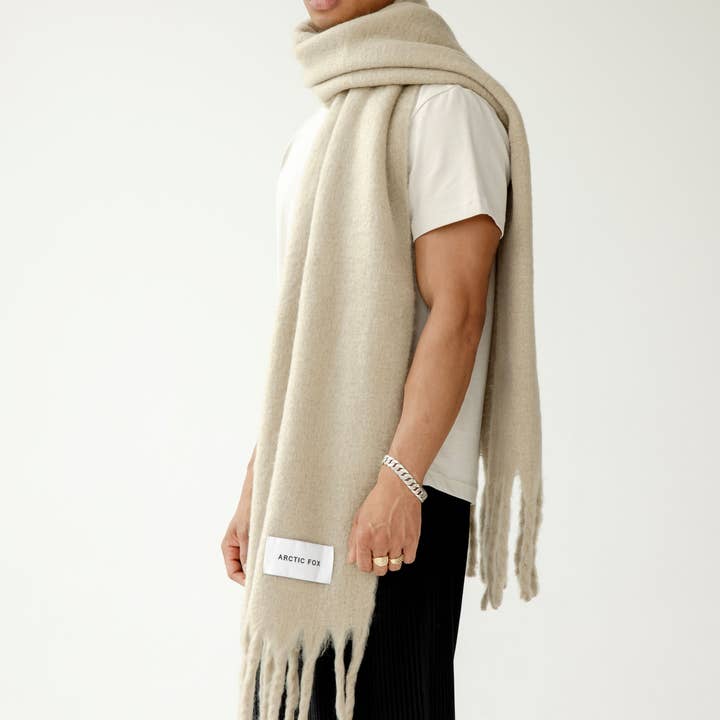 ARCTIC FOX & CO. - Wholesale Sjaal - Uniseks - De Reykjavik Sjaal - 100% Gerecycled - Arctisch Grijs5