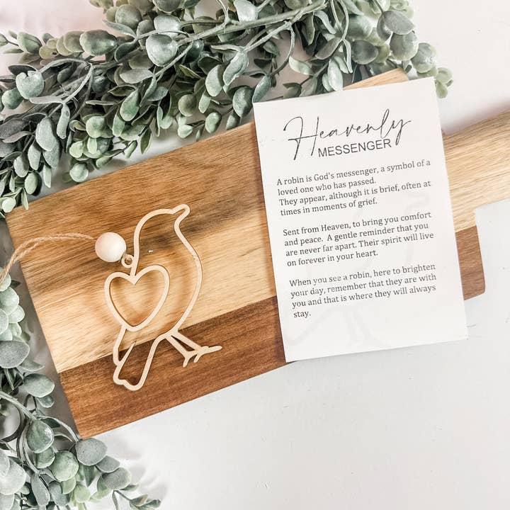 Lumber Revolution - Wholesale Ornament - Heavenly Messenger Robin Ornament | Christmas 2025 Memorial Keepsake3