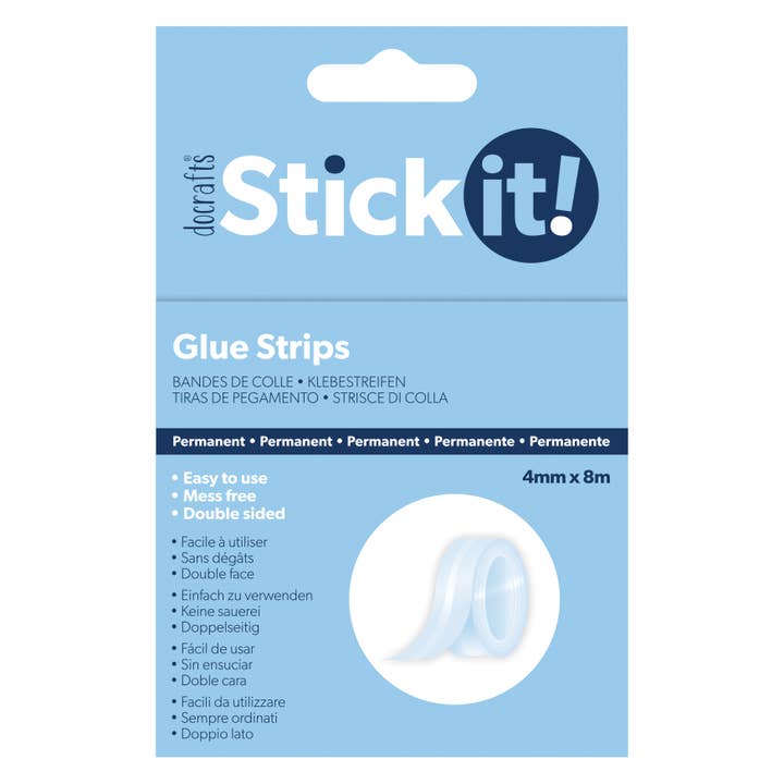 Stick It! Glue Strips 4mm x 8m for wholesale by West Design Products
