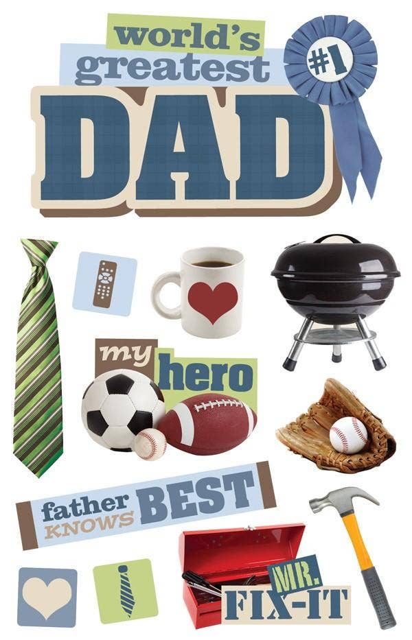 Paper House Productions - Wholesale Sticker - Dad Dimensional Sticker0