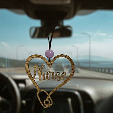 Nurse Stethoscope Car Charm for wholesale by Rambling Rooster Crafts