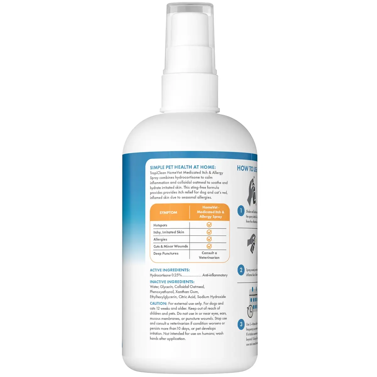 Pet Palette Distribution - Wholesale Pet Spray - Cat/Dog - HomeVet Itch and Allergy Spray, 8oz2