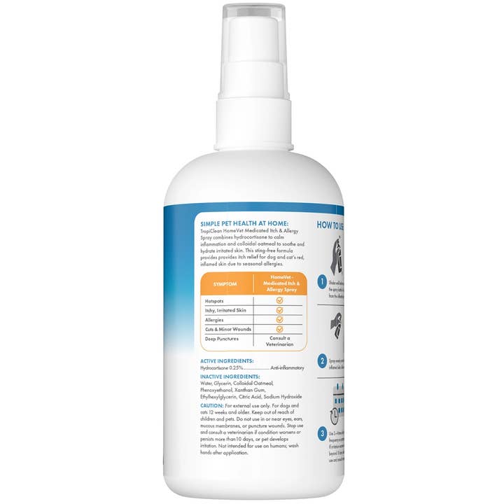 Pet Palette Distribution - Wholesale Pet Spray - Cat/Dog - HomeVet Itch and Allergy Spray, 8oz2