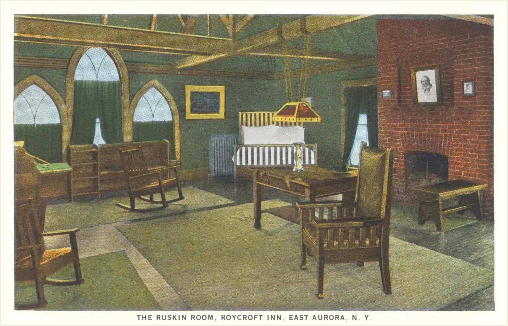 Found Image Press - Wholesale Stationery/Notecard Set - Greeting Card AD-722 Ruskin Room Roycroft Inn, East Aurora, 0