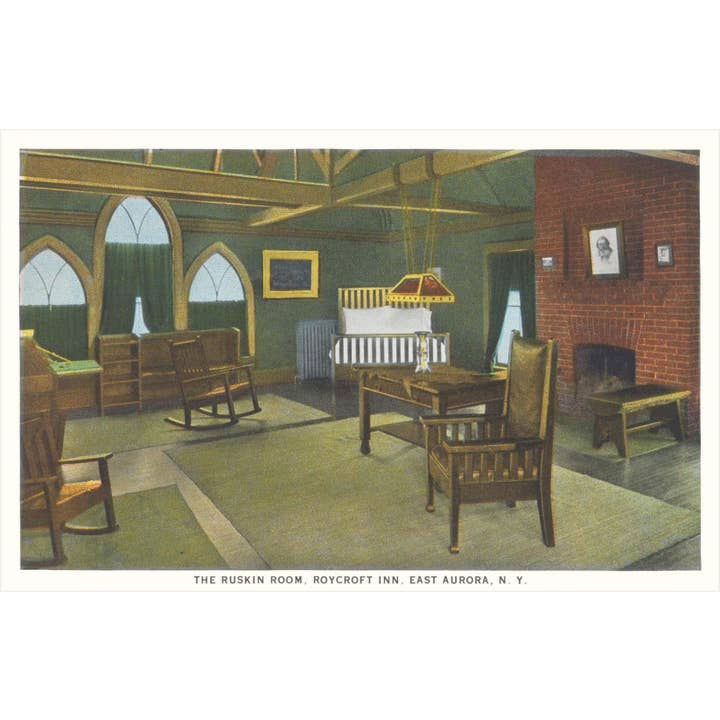 Found Image Press - Wholesale Stationery/Notecard Set - Greeting Card AD-722 Ruskin Room Roycroft Inn, East Aurora,