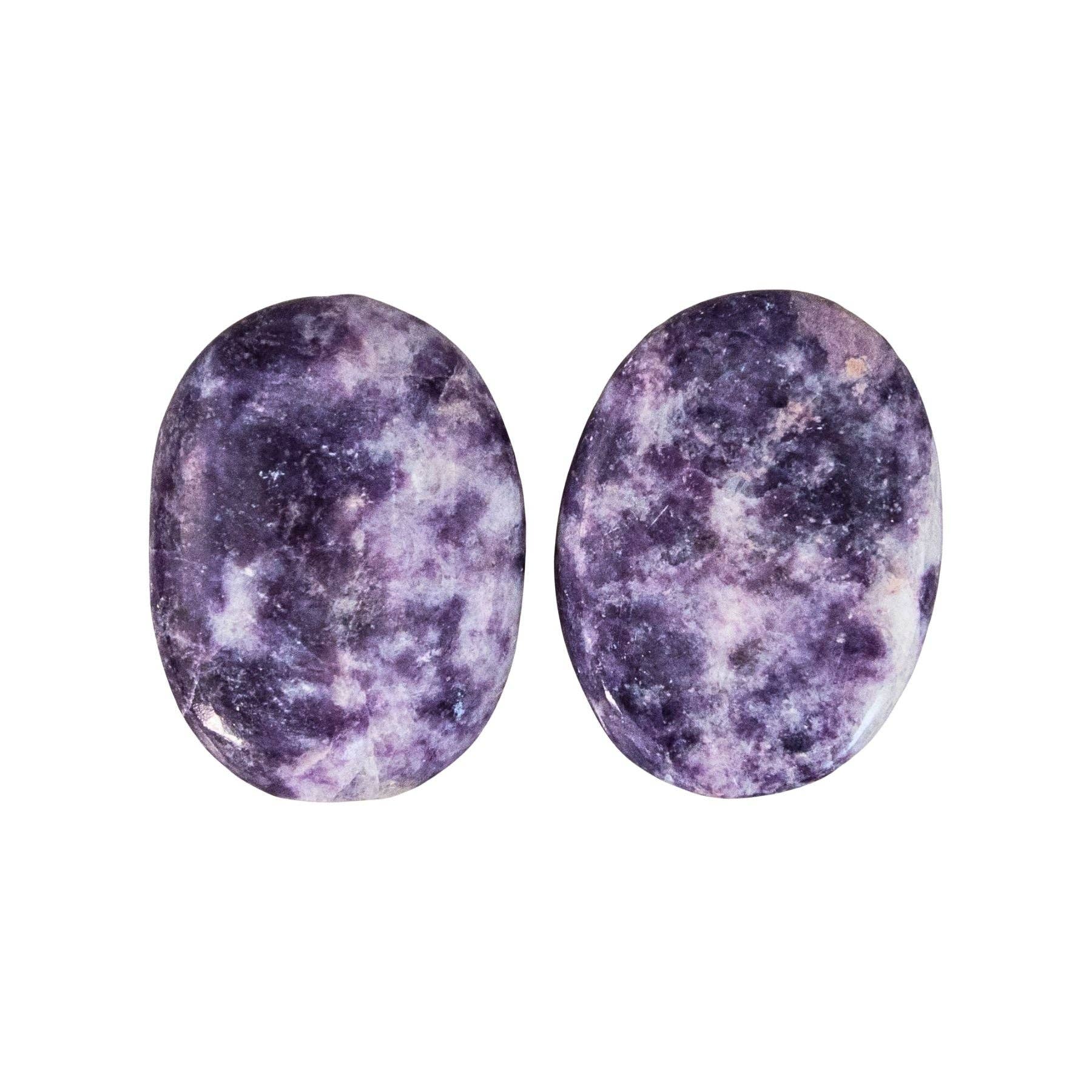 Down To Earth - Vente Pierre et cristal de spiritualité - Grande pierre de paume en lépidolite.1