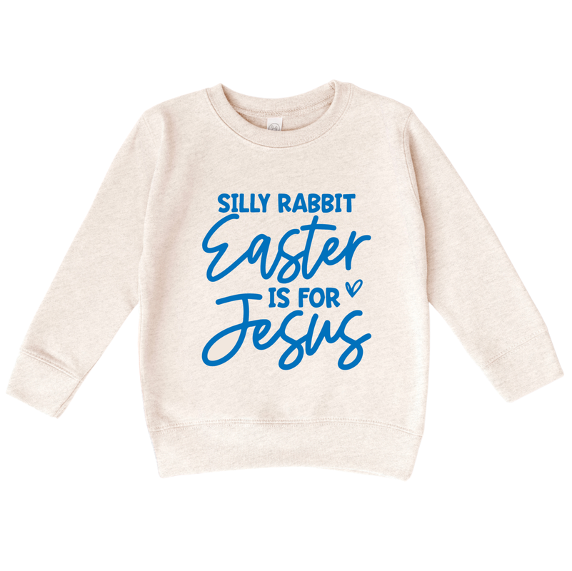 Bump & Beyond Designs - Wholesale Shirt - Kids - Silly Rabbit Easter is for Jesus, Boys Sweatshirt0