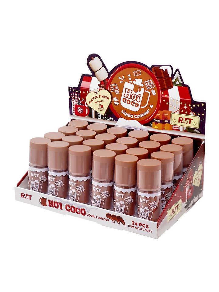 Romantic Beauty CL-9002 Hot Coco Liquid Contour - 24 for wholesale by PINEAPPLE Beauty