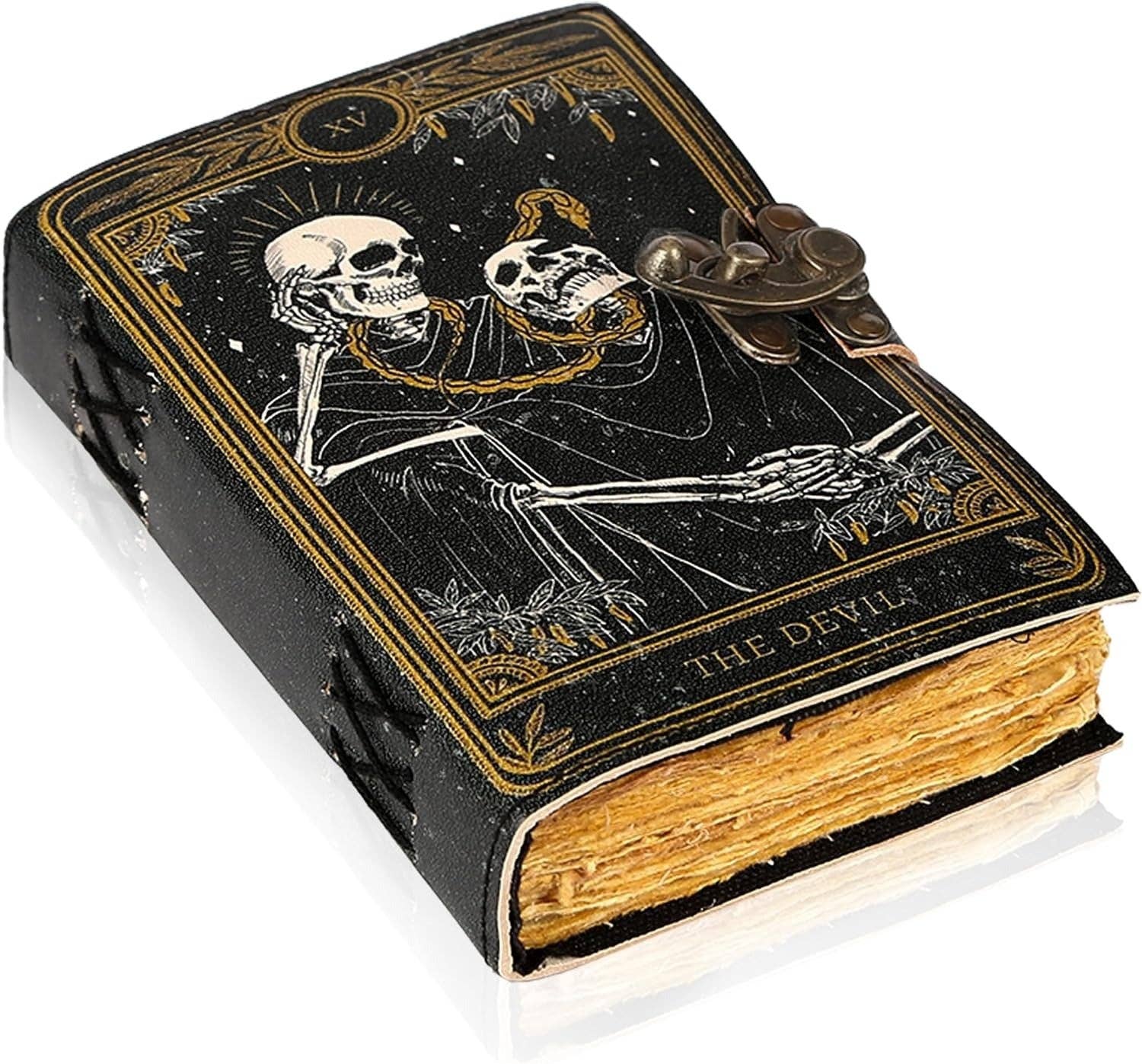 Tuzech Leather – wholesale Journal och dagbok – TUZECH läderklätt anteckningsbok med grimoirestil och ojämna kanter för män och kvinnor11