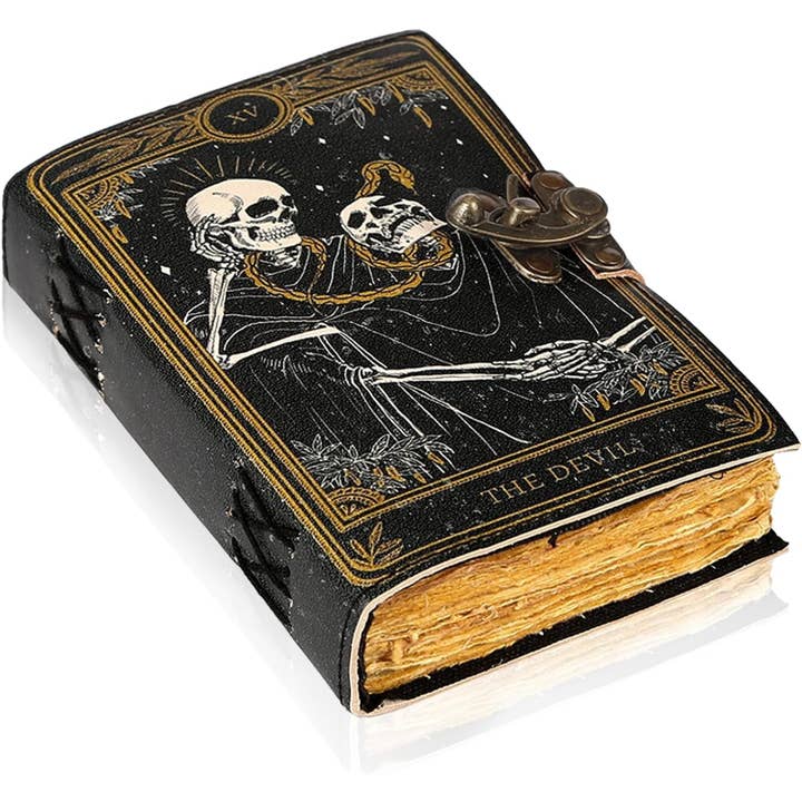 Tuzech Leather – wholesale Journal och dagbok – TUZECH läderklätt anteckningsbok med grimoirestil och ojämna kanter för män och kvinnor11