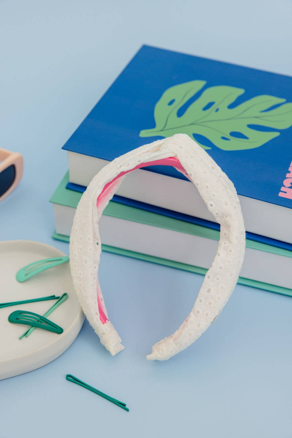 Lilly Pulitzer by Lifeguard Press - Wholesale Fashion Headband - Women's - Eyelet Headband, Resort White0