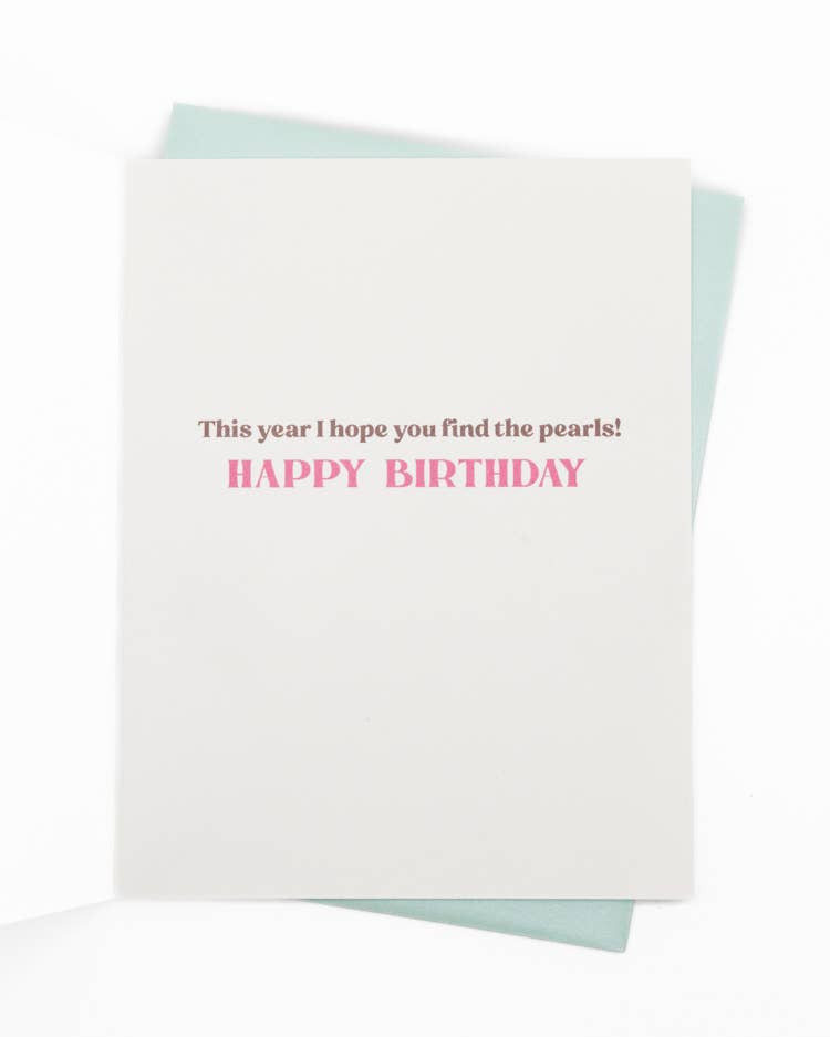 Lavender Vines - Wholesale Birthday Card - 'World is Your Oyster' Birthday Greeting Card2