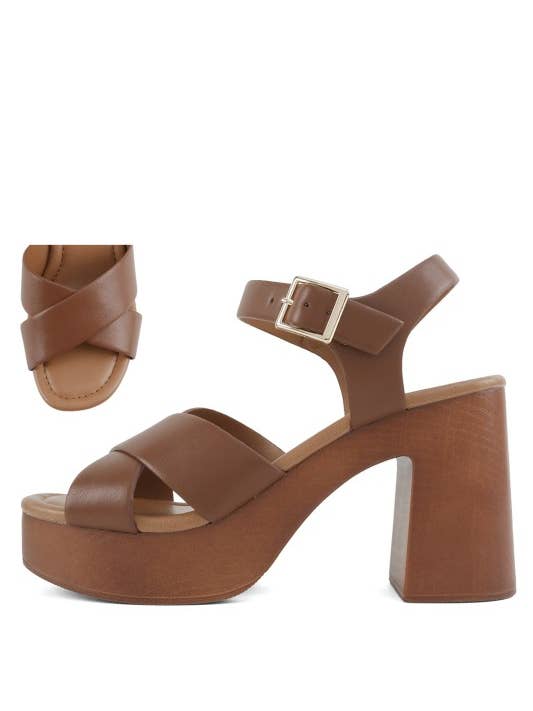 Plateforme en bois Bonnet, F-BONNET pour la vente par December Shoes