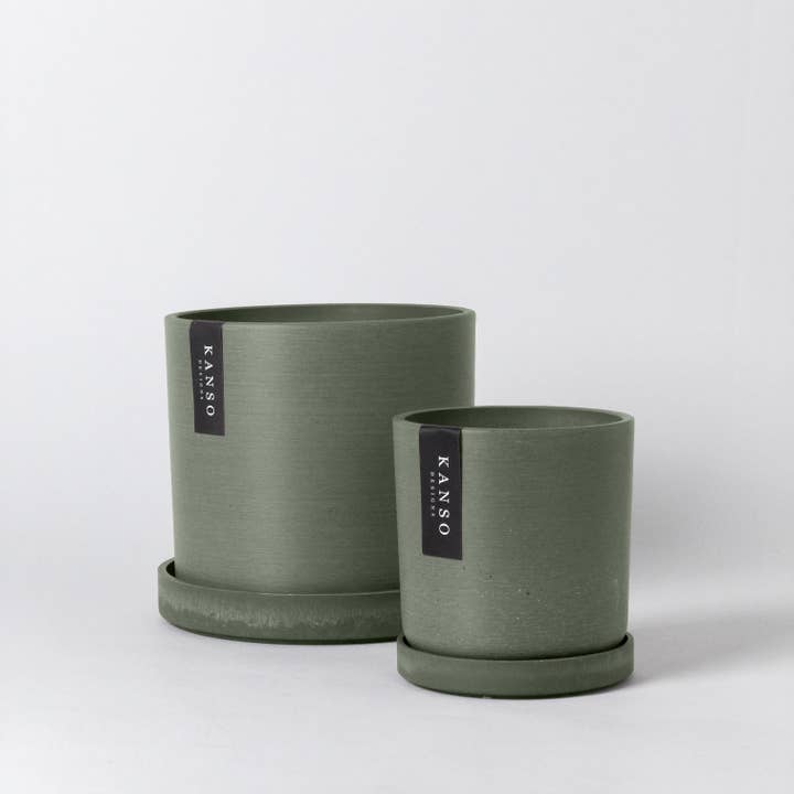 Kanso Designs - Wholesale Plant Pot - 7" & 4" Signature Planters & Saucer - 2PCS | Earth Colorways