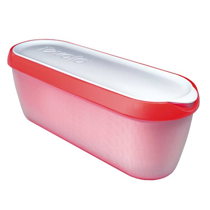 Ventures Int'l Products Inc. - Wholesale Ice Cream Scoop - TOVOLO® Glide-a-scoop Ice Cream Tub 1.5qt - Strawberry