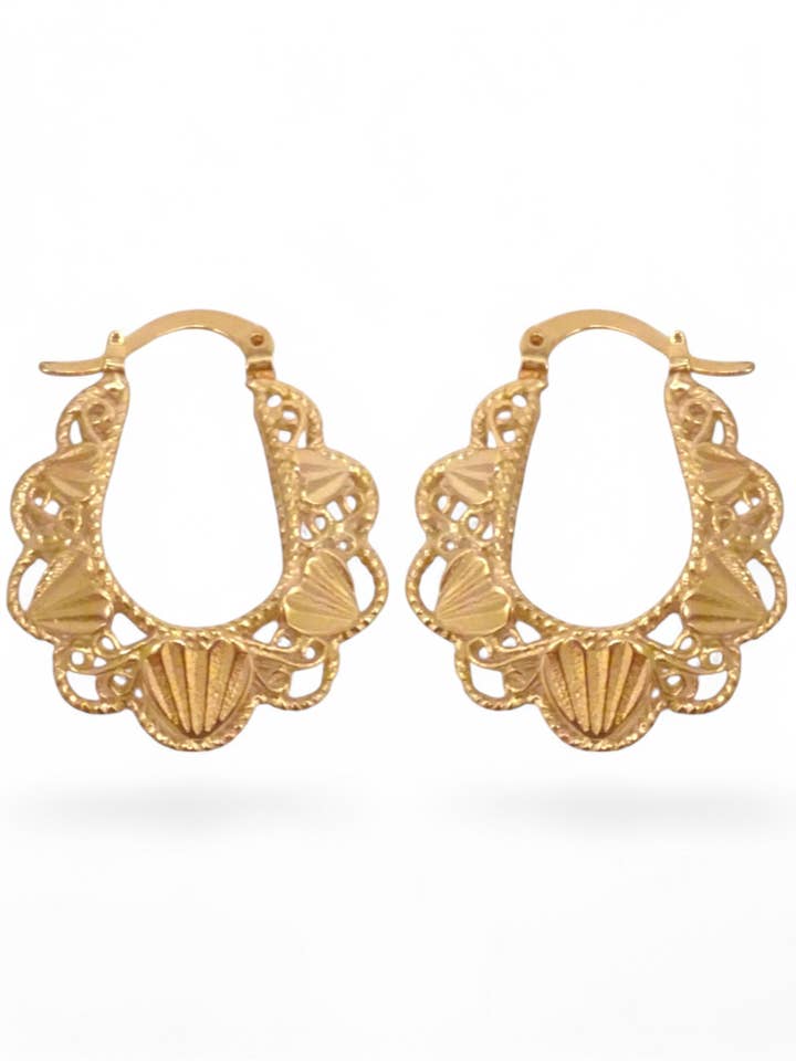 Brincos de argola The Afrodite Basket por atacado de SPARROW