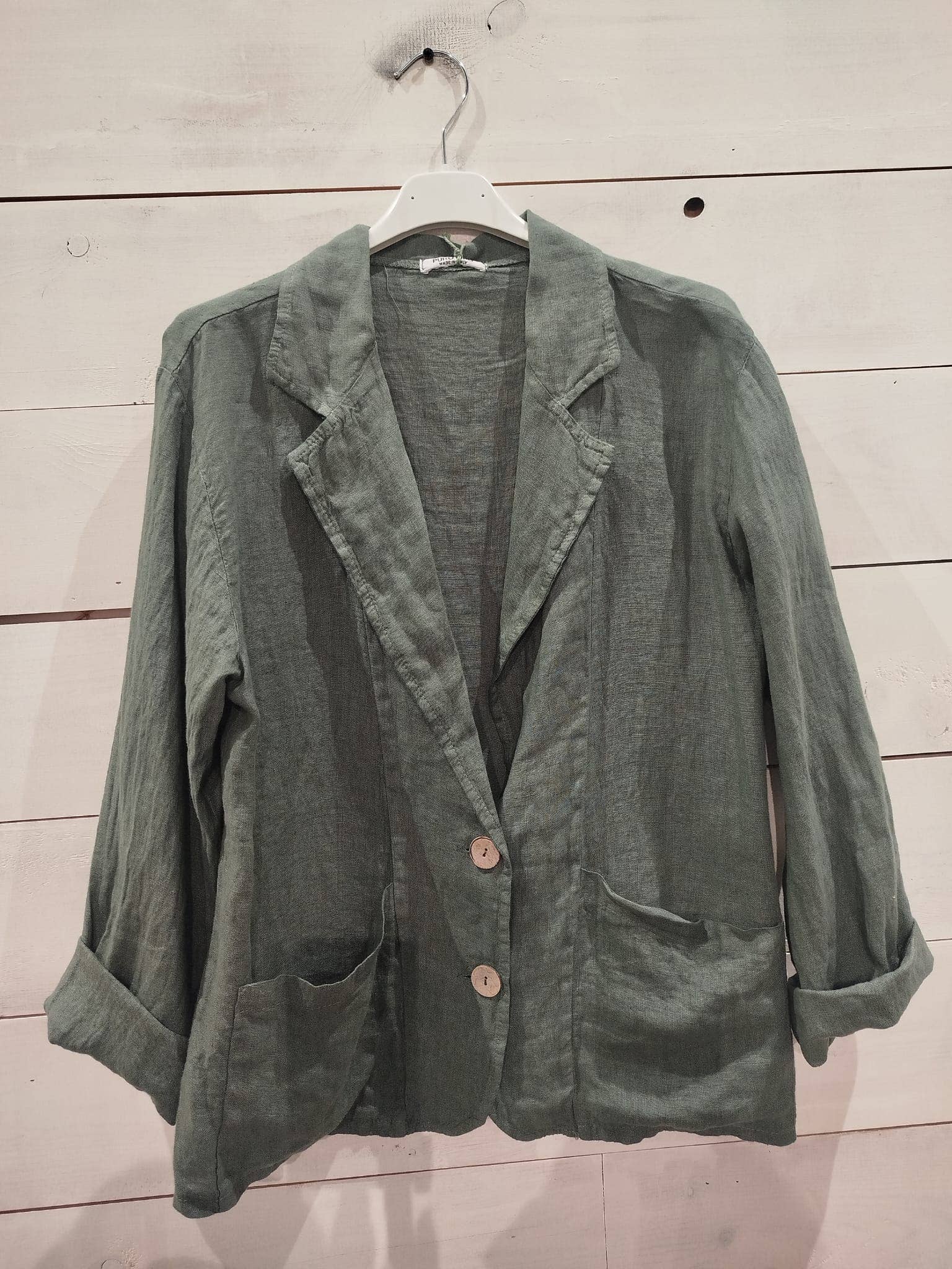 Linos y Textiles - Wholesale Blazer - Women's - REF-17762 V-neck shirt 100% linen1