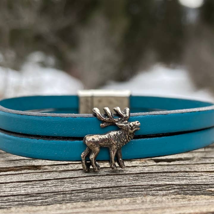 Rox-anne - Wholesale Bangle Bracelet - Elk Leather Bracelet1