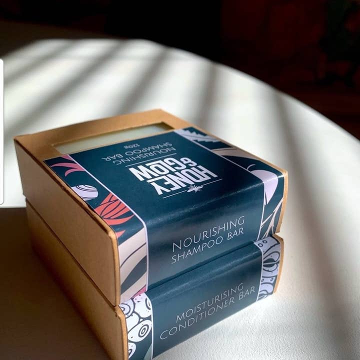 Honey and Glow - Wholesale Shampoo Puck/Solid Shampoo - Nourishing Shampoo Bar and Moisturising Conditioner Bar0