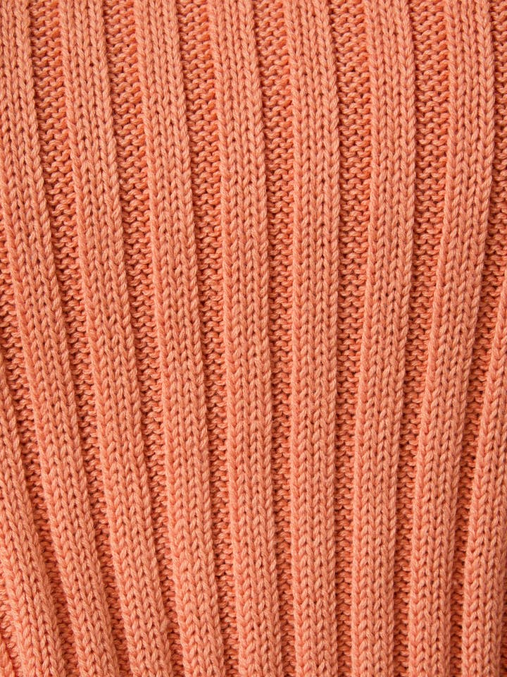 Sunday Edition by LE LIS - Wholesale Knit Sweater - Women's - ROUND NECK PUFF SHORT SLEEVE CABLE SWEATER21