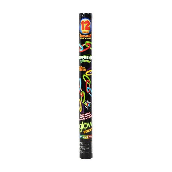 Windy City Novelties - Wholesale Light-Up Toy - Kids & Baby - Glow-in-the-dark 9" Bracelets Assorted 12-Unit Display