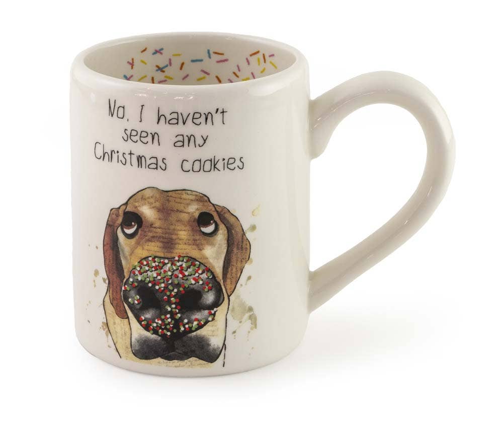 Boston International - Wholesale Coffee Mug - 14 oz. Ceramic Mug Havent Seen Any Xmas Dog Christmas