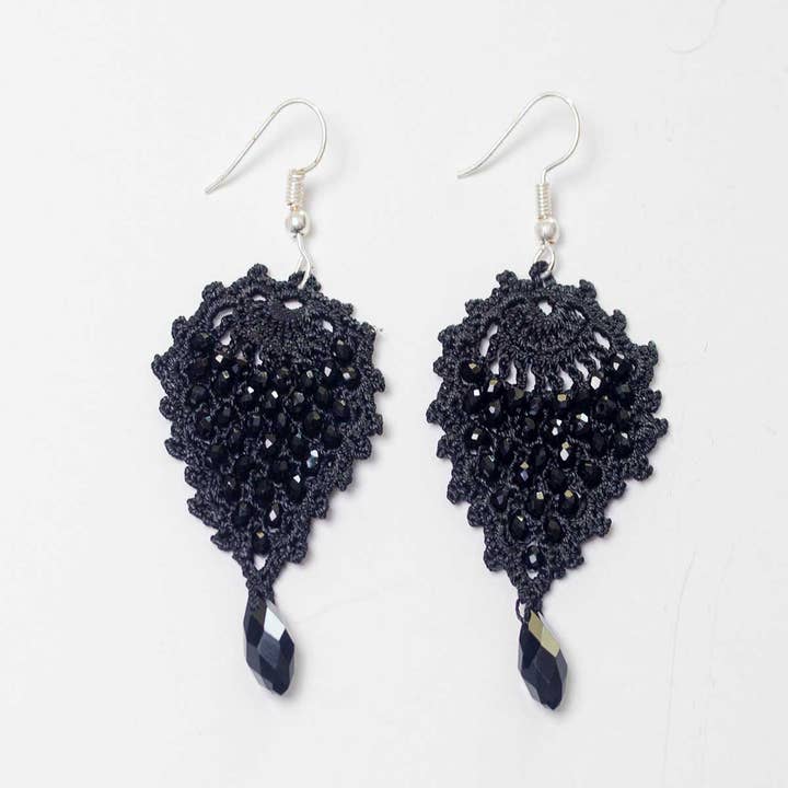 Silk Wool and Bijoux - Wholesale Dangle Earrings - FCE002 Sole Earrings5