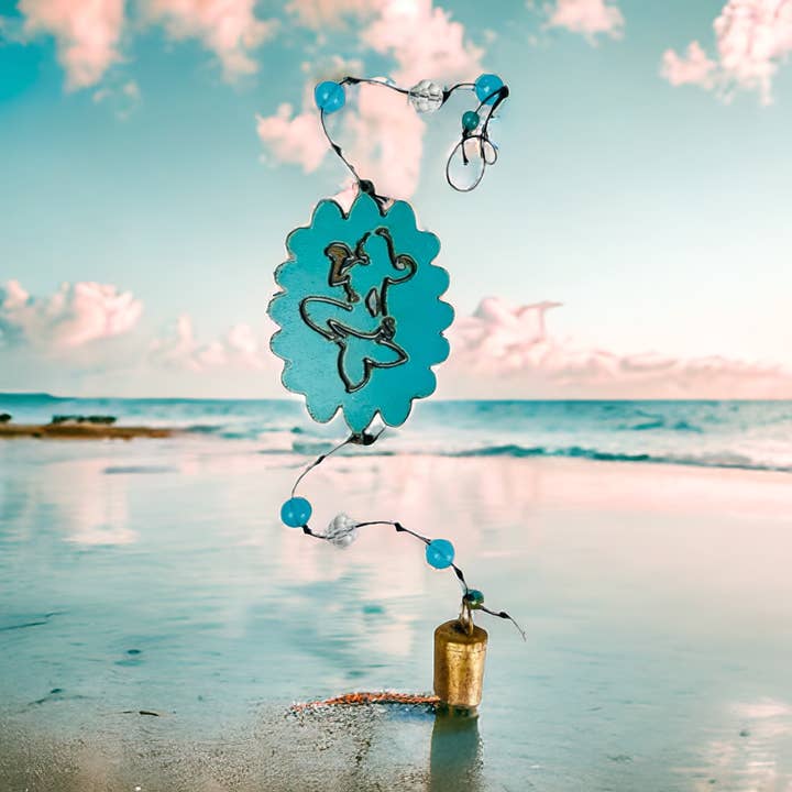 Mermaid wind chime nautical mobile beach gifts souvenirs US for wholesale by Iron Jewel