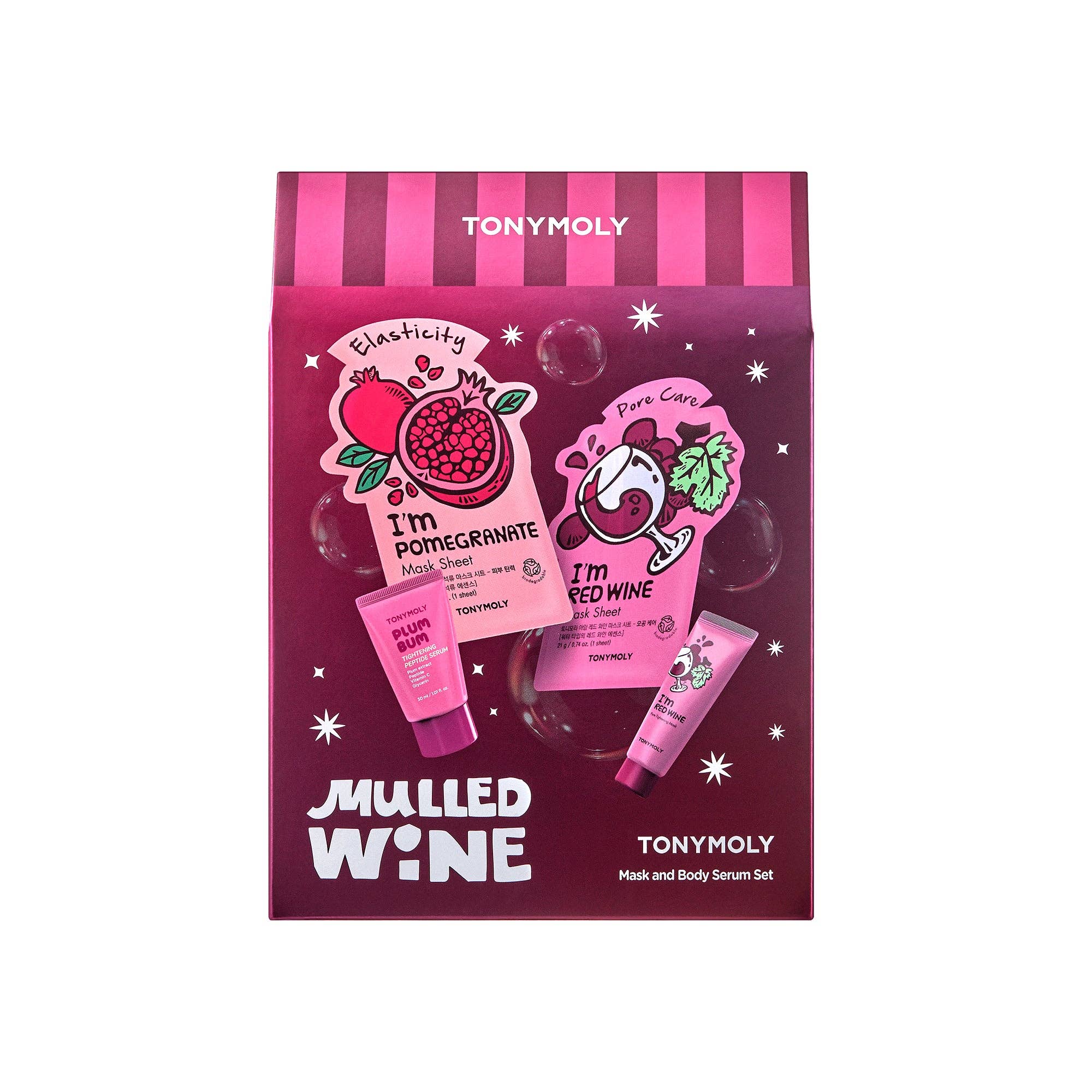 TONYMOLY - Wholesale Facial Care Set/Kit - Mulled Wine Face & Body Set8