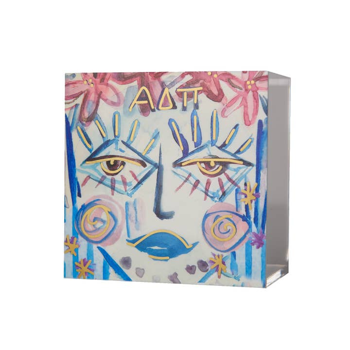 Over The Moon Greek - Wholesale Decorative Box - Sorority & Greek FANCY SISTER Acrylic Box