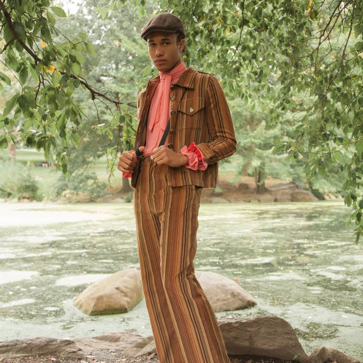 Ogun Corduroy militaire tweedelige set voor wholesale door House of Aama