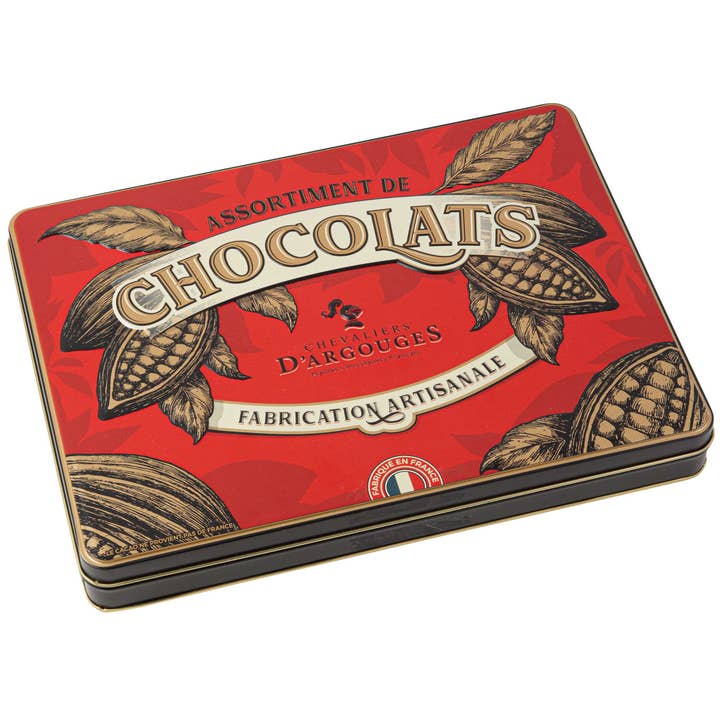Chevaliers d'Argouges - Vendita all'ingrosso Confezioni di cioccolatini - SCATOLA DA 30 CIOCCOLATINI - ASSORTIMENTO DI CIOCCOLATINI FONDENTI E AL LATTE