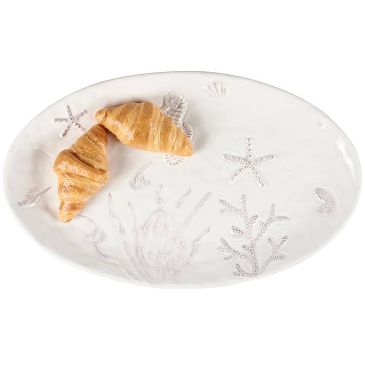 Primitives by Kathy - Wholesale Decorative Plate/Dish/Bowl - Embossed Beach Platter
