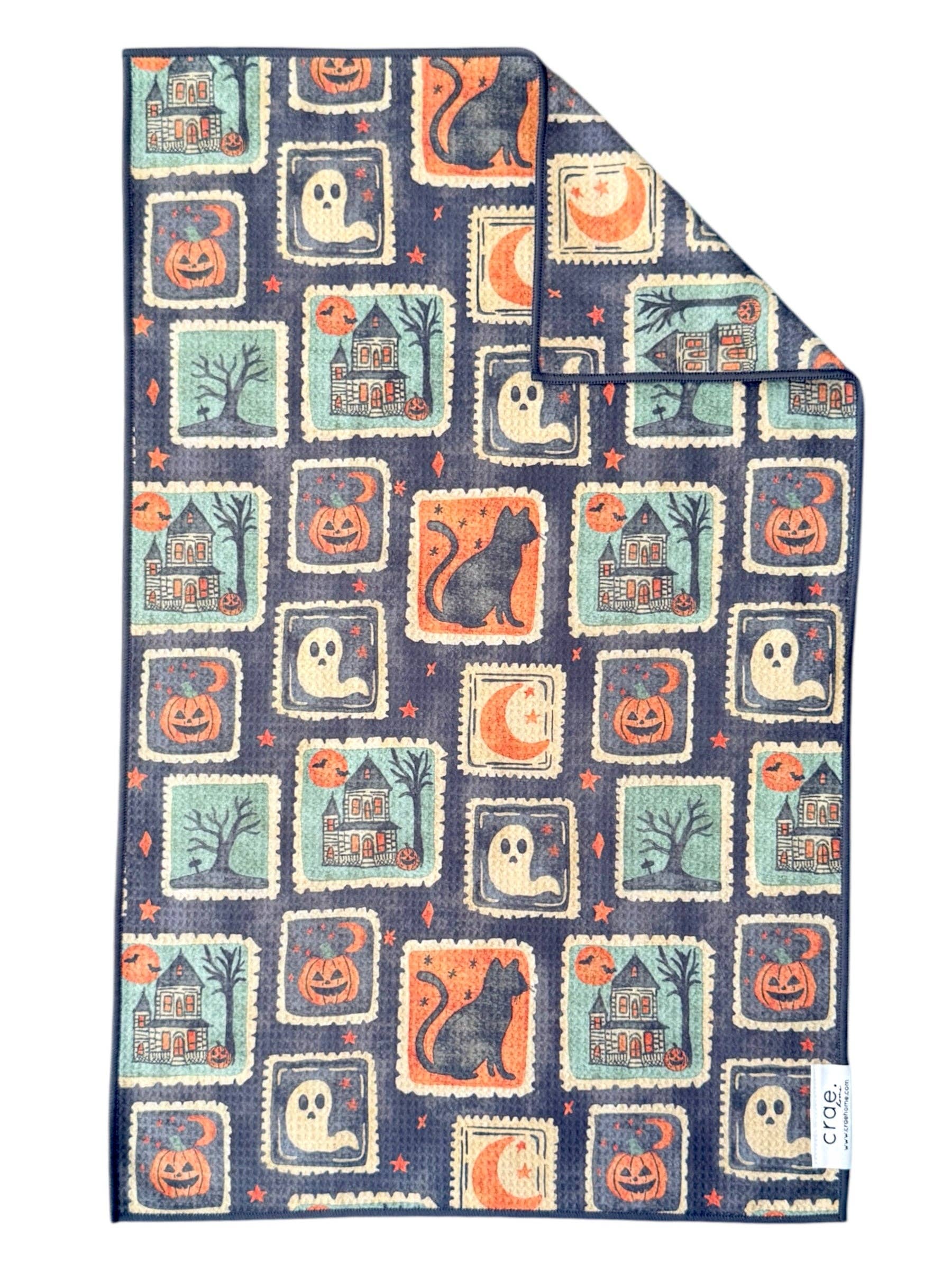 Black Paranormal Postage: Double-Sided Hand Towel for wholesale on Faire0