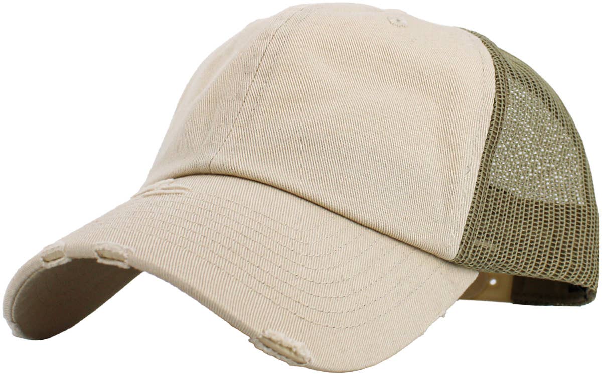 KBETHOS – Großhandel Basecap – Unisex – Vintage-Trucker-Cap mit Mesh-Einsätzen62