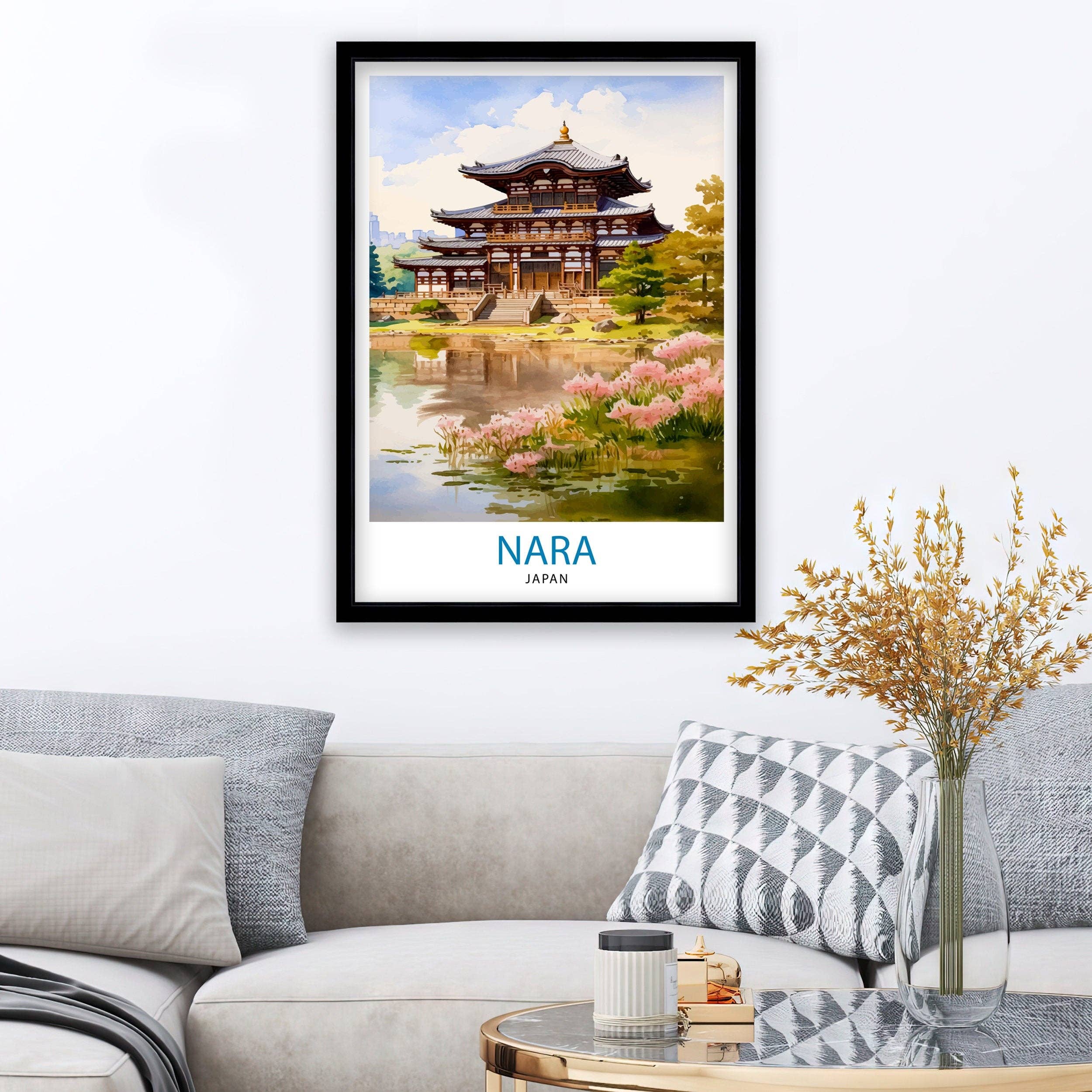 InkNPrintz – wholesale Art print – Nara Japan Travel Poster Nara5