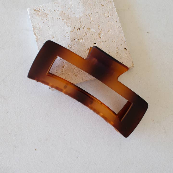 Tiepology - Wholesale Hair Clip - Women's - Jumbo Size 5 Inch Solid Long Square Hair Clip6